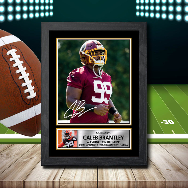 Caleb Brantley – Printed Signature NFL Star Print – Caleb Brantley
