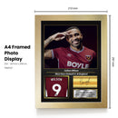 Callum Wilson Printed Signed Poster – West Ham United FC & England Striker Tribute Wall Art with Jersey & Bio Plaque – Premier League Football Memorabilia for Fans & Collectors