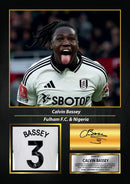 Calvin Bassey Signed Football Memorabilia – Framed Autograph Display with Fulham & Nigeria Tribute – Collector’s Gift