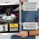 Calvin Bassey Signed Football Memorabilia – Framed Autograph Display with Fulham & Nigeria Tribute – Collector’s Gift