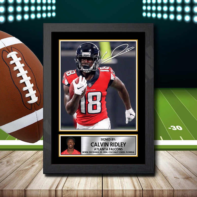 Calvin Ridley 2 – Printed Signature NFL Star Print – Calvin Ridley 2