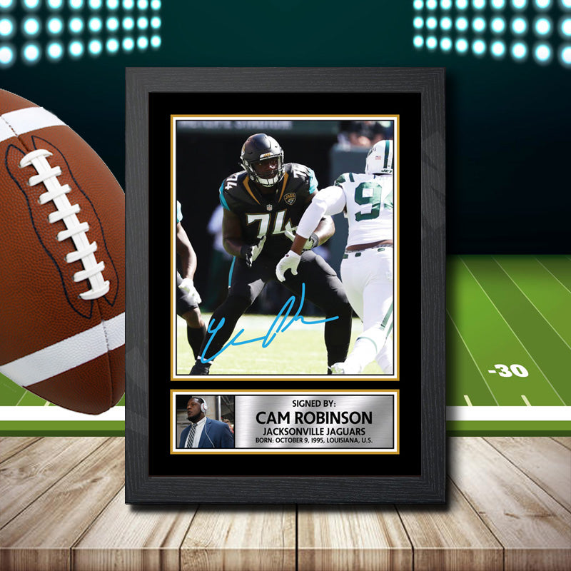 Cam Robinson 2 – Printed Signature NFL Star Print – Cam Robinson 2