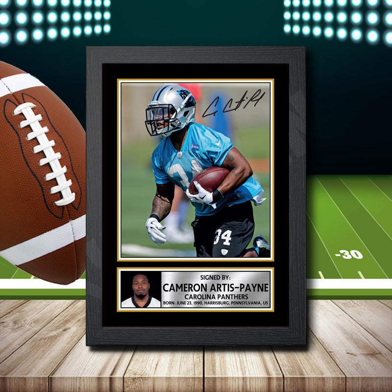 Cameron Artis-Payne 1 – Printed Signature NFL Star Print – Cameron Artis-Payne 1