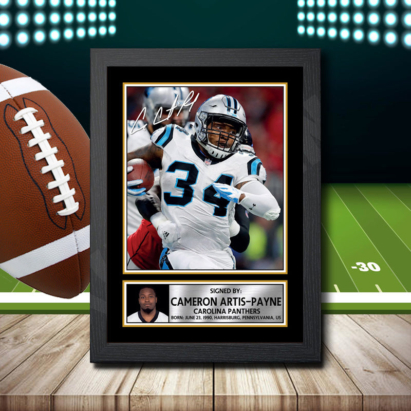 Cameron Artis-Payne 2 – Printed Signature NFL Star Print – Cameron Artis-Payne 2