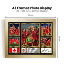 Canada Ladies Football Teams Framed Autographed Print - Limited Edition Autograph Fan Gift – Collectible Memorabilia Merchandise
