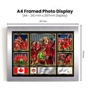 Canada Ladies Football Teams Framed Autographed Print - Limited Edition Autograph Fan Gift – Collectible Memorabilia Merchandise