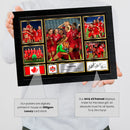 Canada Ladies Football Teams Framed Autographed Print - Limited Edition Autograph Fan Gift – Collectible Memorabilia Merchandise