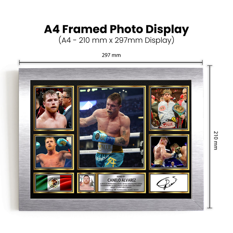 Canelo Álvarez top boxer Autographed Print Landscape