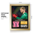 Caoimhin Kelleher Printed Signed Poster – Liverpool FC & Ireland Goalkeeper Tribute Wall Art with Jersey & Bio Plaque – Premier League Football Memorabilia for Fans & Collectors
