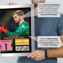 Caoimhin Kelleher Printed Signed Poster – Liverpool FC & Ireland Goalkeeper Tribute Wall Art with Jersey & Bio Plaque – Premier League Football Memorabilia for Fans & Collectors