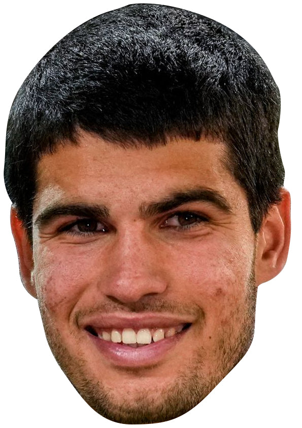 Carlos Alcaraz Face Mask – Fancy Dress Cardboard Costume Mask
