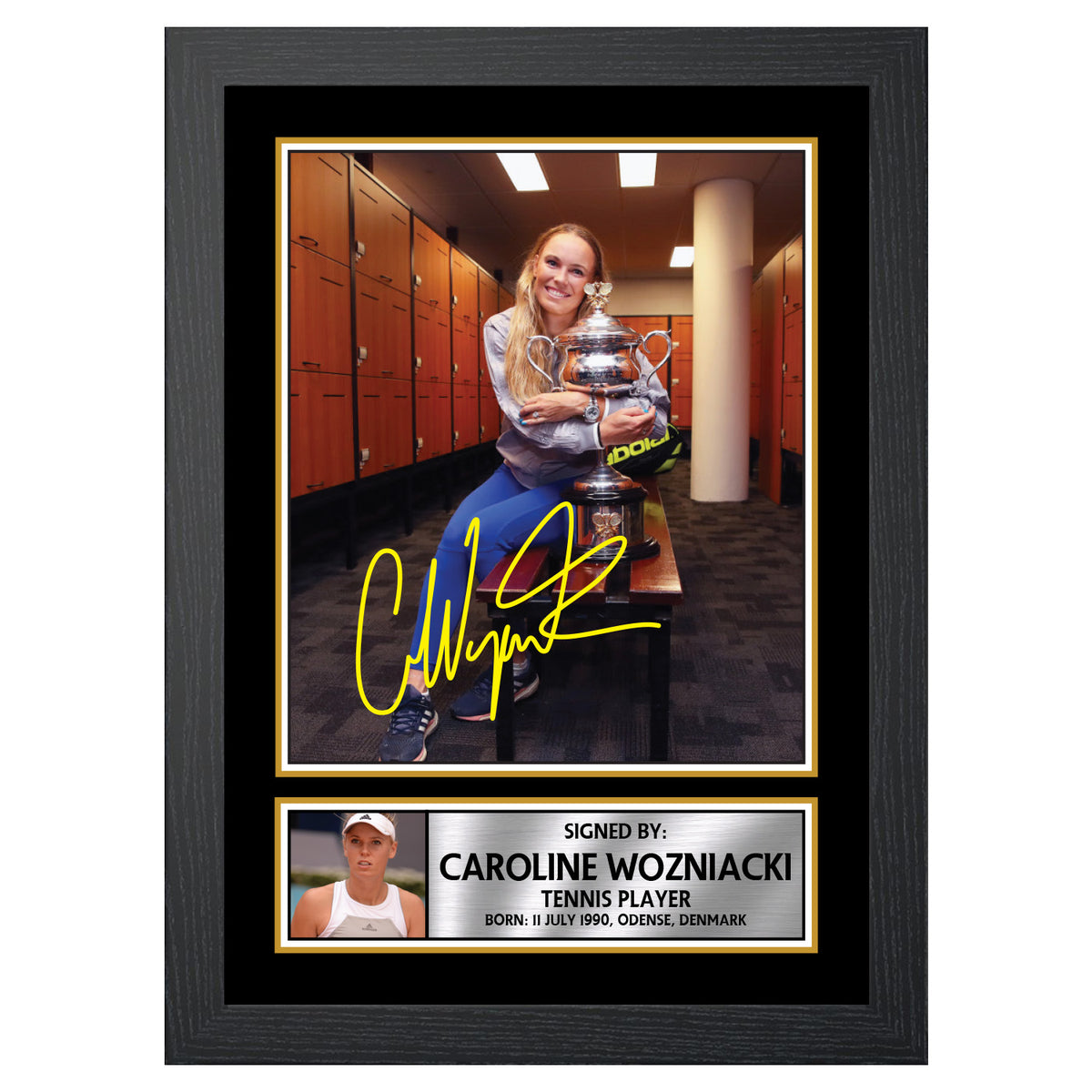 Caroline Wozniacki M552 Tennis Player Printed Signature Poster Print Gift