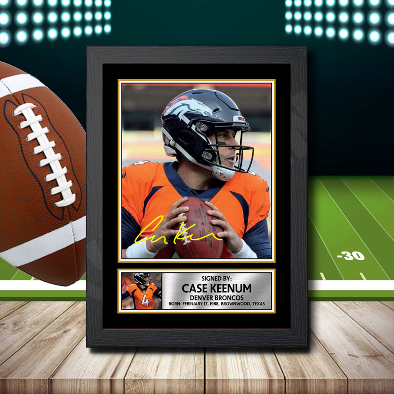 Case Keenum – Printed Signature NFL Star Print – Case Keenum