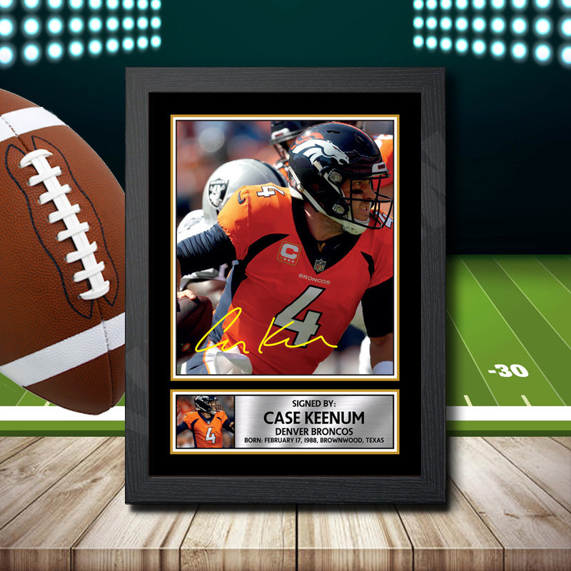 Case Keenum 2 – Printed Signature NFL Star Print – Case Keenum 2