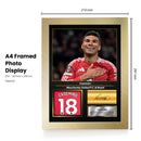 Casemiro Printed Signed Poster – Manchester United & Brazil Midfielder Tribute Wall Art with Jersey & Bio Plaque – Premier League Football Memorabilia for Fans & Collectors