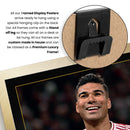 Casemiro Printed Signed Poster – Manchester United & Brazil Midfielder Tribute Wall Art with Jersey & Bio Plaque – Premier League Football Memorabilia for Fans & Collectors