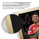 Casemiro Printed Signed Poster – Manchester United & Brazil Midfielder Tribute Wall Art with Jersey & Bio Plaque – Premier League Football Memorabilia for Fans & Collectors