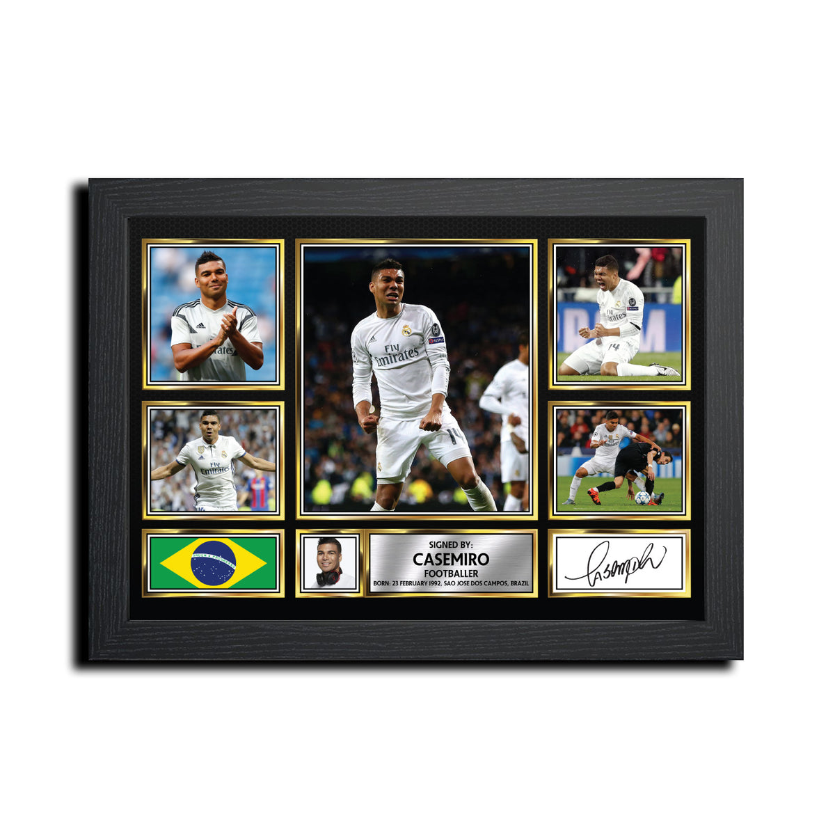 Casemiro Football Gift MC1568 Printed Signature Star Poster Print Wall Art Gift