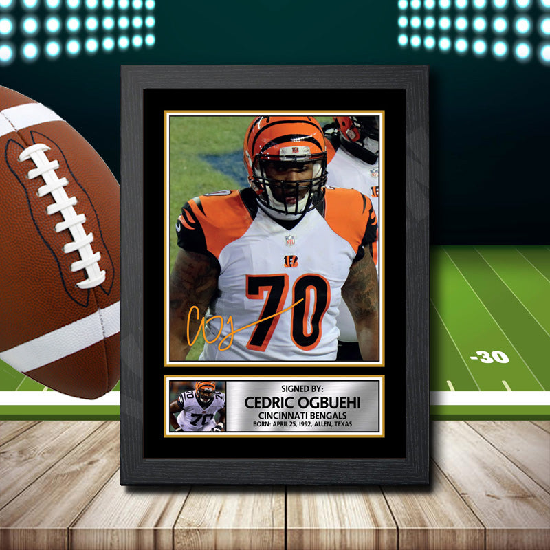 Cedric Ogbuehi – Printed Signature NFL Star Print – Cedric Ogbuehi