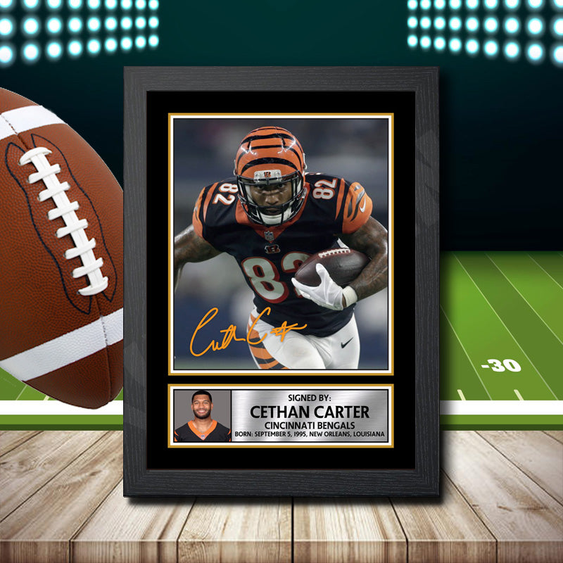 Cethan Carter – Printed Signature NFL Star Print – Cethan Carter