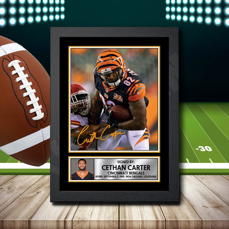 Cethan Carter 2 – Printed Signature NFL Star Print – Cethan Carter 2