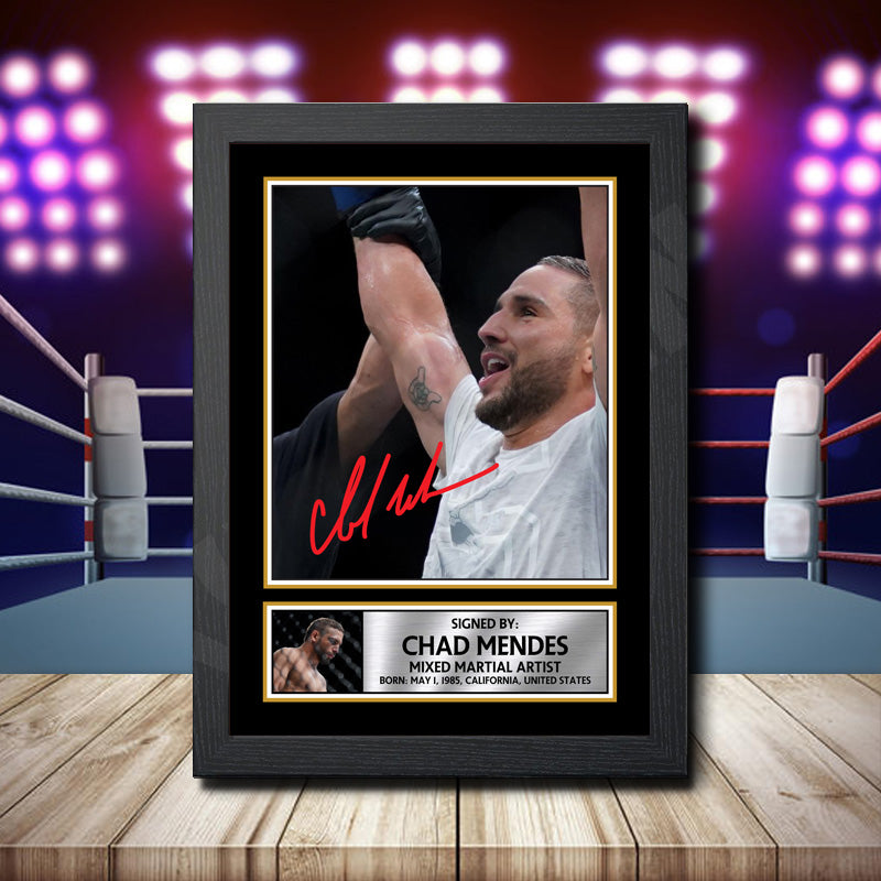 Chad Mendes 2 Printed Signature Ufc Star Poster Print Framed Wall Art Gift – Chad Mendes 2 Printed Signature Ufc Star Poster Print