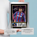 Chadi Riad Crystal Palace F.C. Poster Print – Signed Autograph Style Football Wall Art  – Framed or Unframed – Gift for Fans