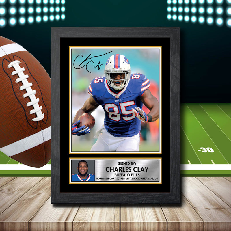 Charles Clay 1 – Printed Signature NFL Star Print – Charles Clay 1