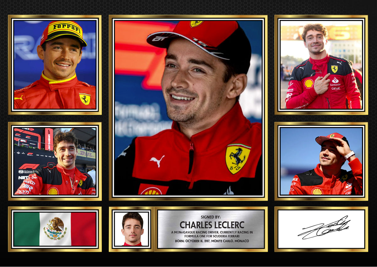 Charles Leclerc Motorsport Driver Printed Signature Gift Poster Print Artwork Display – Charles Leclerc Motorsport Driver Printed Signature Gift Poster Print Artwork