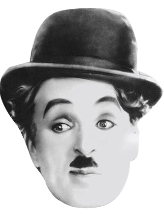 Charles Charlie Chaplin Comedian Celebrity Facemask Fancy Dress Cardboard Costume Mask