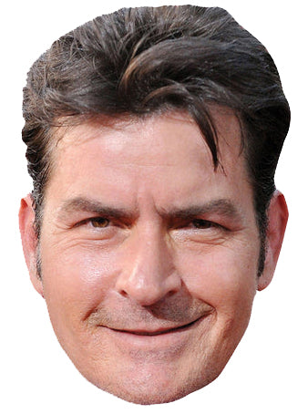 Charlie Sheen - Charlie Harper Celebrity Face Mask Fancy Dress Cardboard Costume Mask