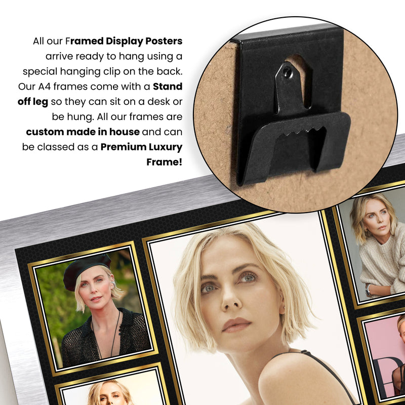 Charlize Theron Actors Framed Autographed Print - Limited Edition Autograph Fan Gift – Collectible Memorabilia Merchandise