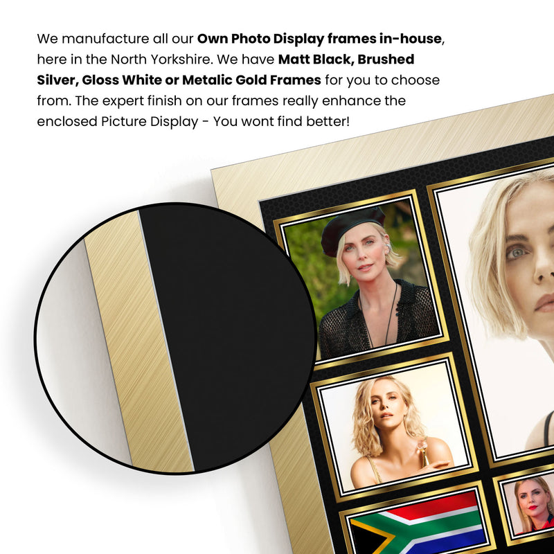 Charlize Theron Actors Framed Autographed Print - Limited Edition Autograph Fan Gift – Collectible Memorabilia Merchandise