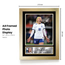 Chloe Kelly Signed Photo – England Women’s Football Memorabilia – Gift for Lionesses Fans & Sports Enthusiasts