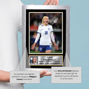 Chloe Kelly Signed Photo – England Women’s Football Memorabilia – Gift for Lionesses Fans & Sports Enthusiasts