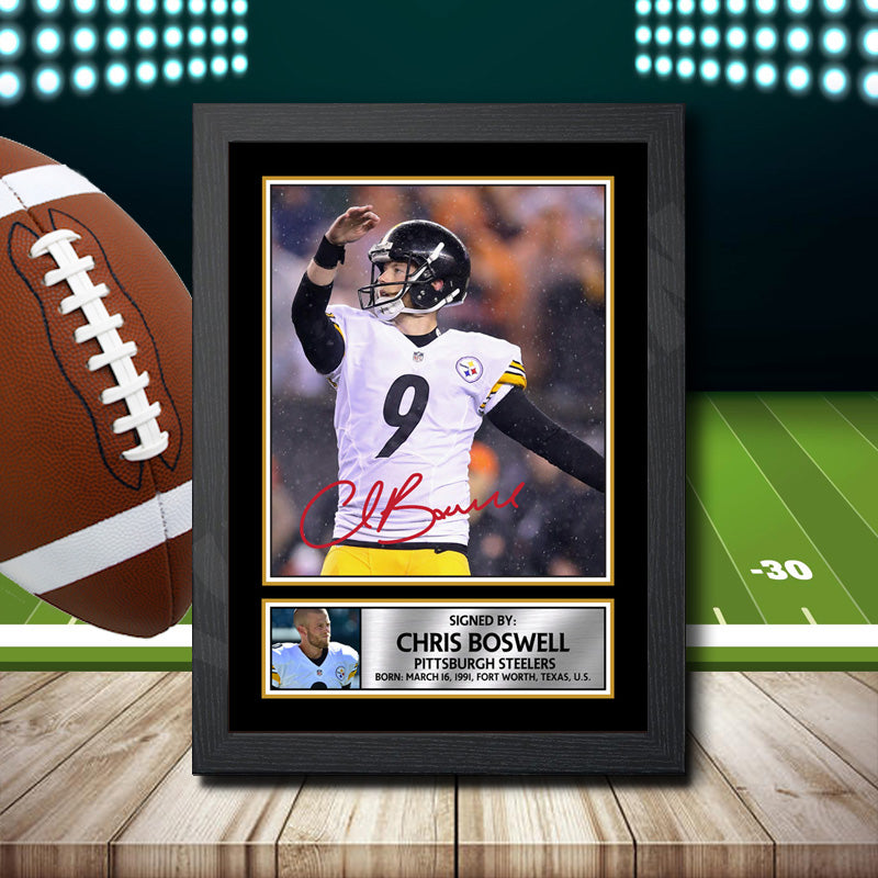 Chris Boswell – Printed Signature NFL Star Print – Chris Boswell
