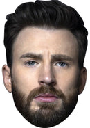 Chris Evans Celebrity Face Mask Fancy Dress Cardboard Costume Mask