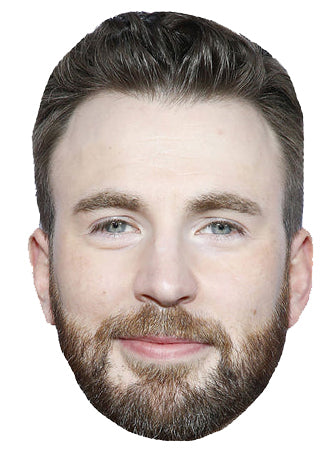 Chris Evans 2023 Celebrity Face Mask Fancy Dress Cardboard Costume Mask