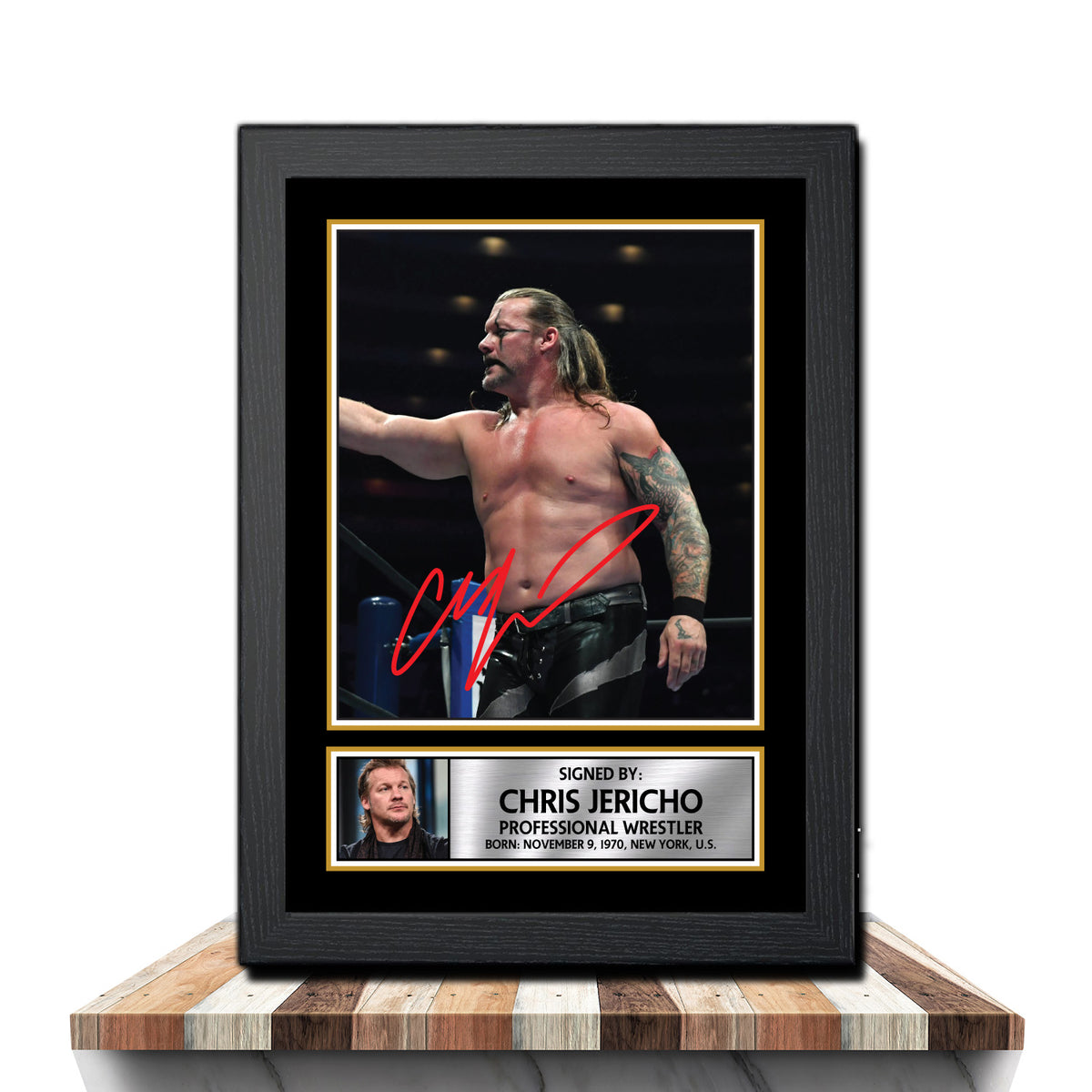 Chris Jericho M976 Wrestling Printed Signature Poster Print Gift