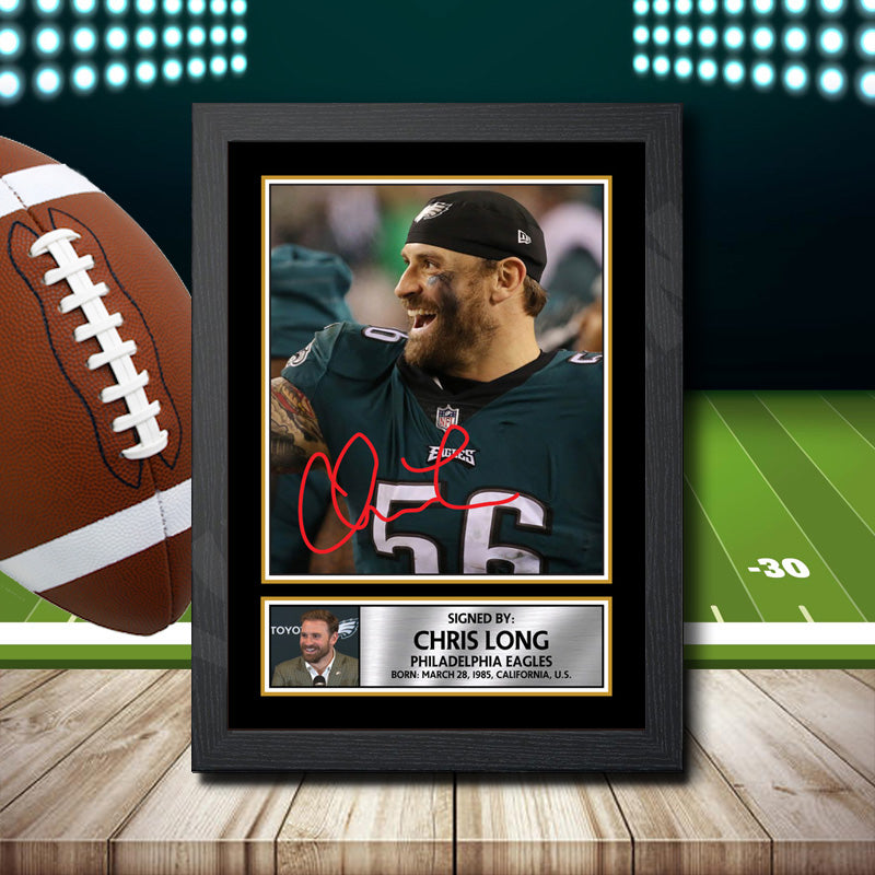 Chris Long 2 – Printed Signature NFL Star Print – Chris Long 2
