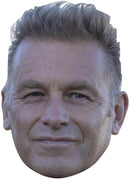 Chris Packham Celebrity Face Mask Fancy Dress Cardboard Costume Mask