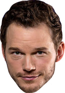 Chris Pratt Film Stars Face Mask Fancy Dress Cardboard Costume Mask
