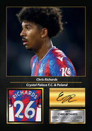 Chris Richards Signed Football Memorabilia – Framed Autograph Display with Crystal Palace & USA Tribute – Collector’s Gift