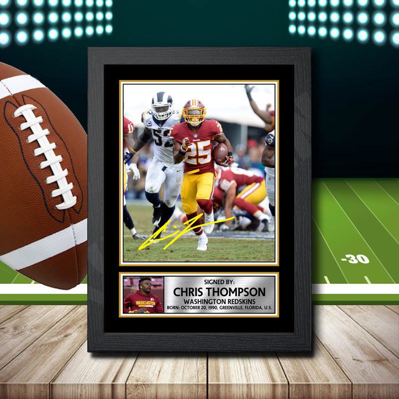 Chris Thompson – Printed Signature NFL Star Print – Chris Thompson