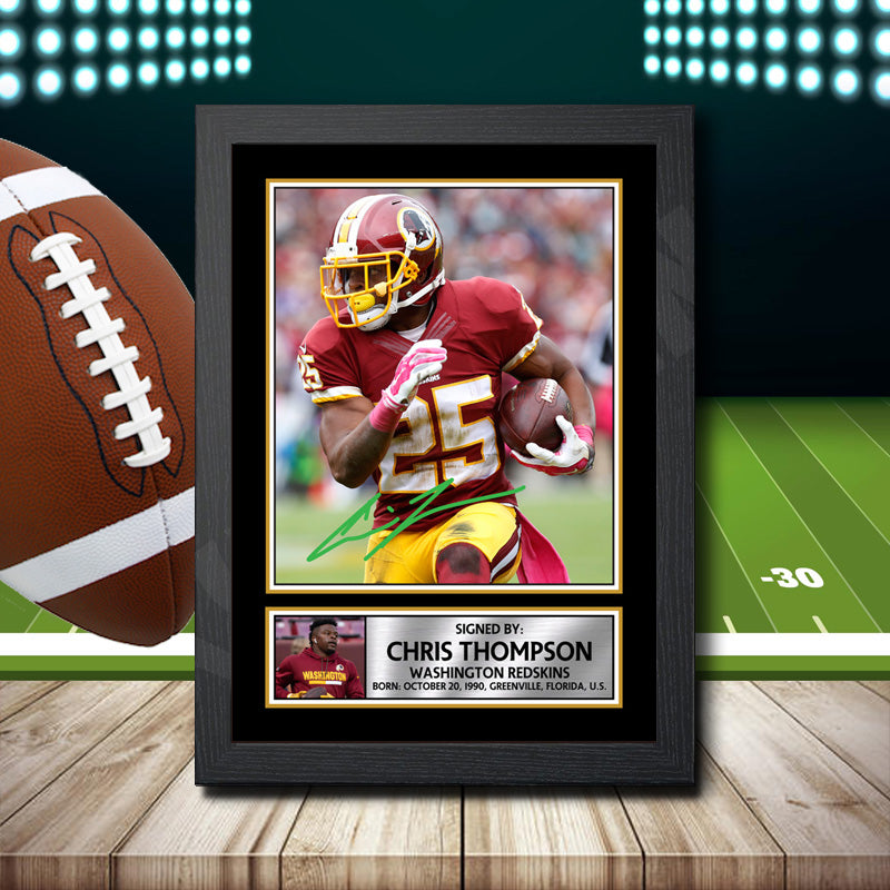 Chris Thompson 2 – Printed Signature NFL Star Print – Chris Thompson 2