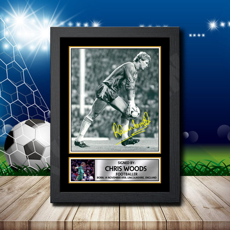 Chris Woods 2 Printed Signature Footballers Star Poster Print Framed Wall Art Gift – Chris Woods 2 Printed Signature Footballers Star Poster Print