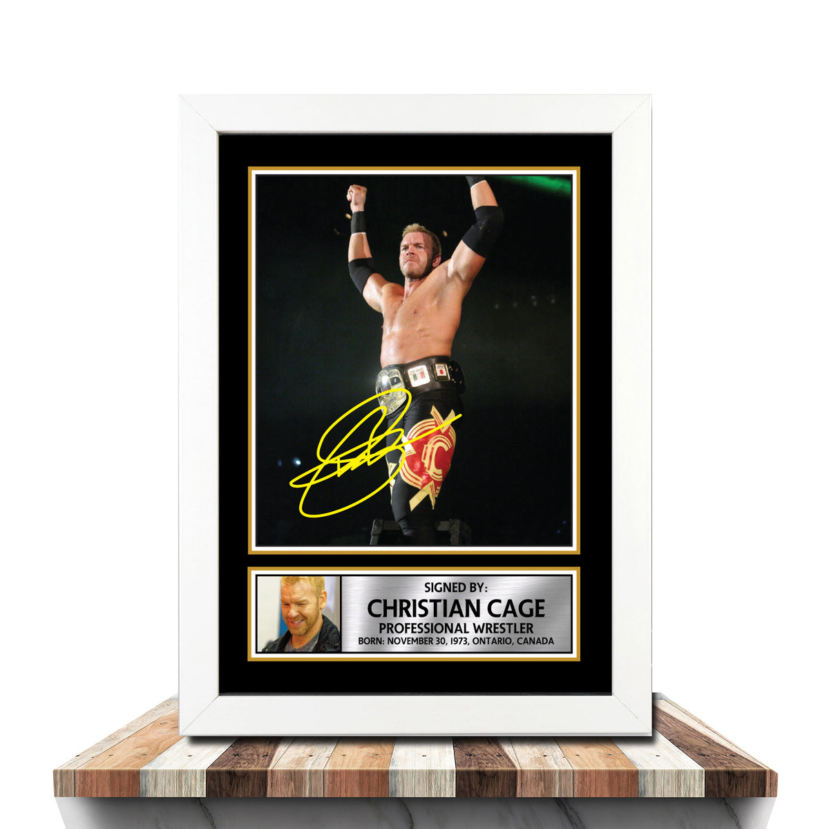 Christen M979 Wrestling Printed Signature Poster Print Gift