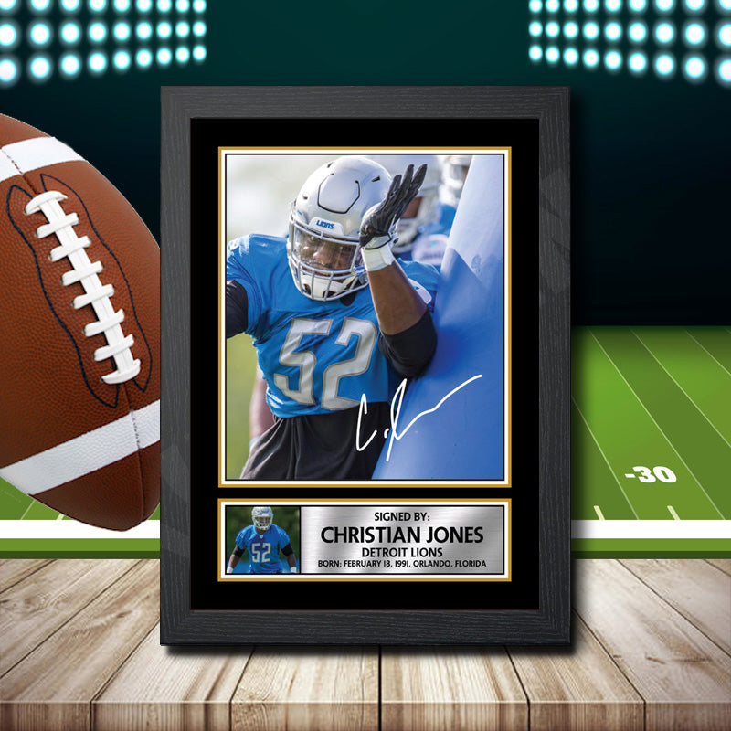 Christian Jones 2 – Printed Signature NFL Star Print – Christian Jones 2