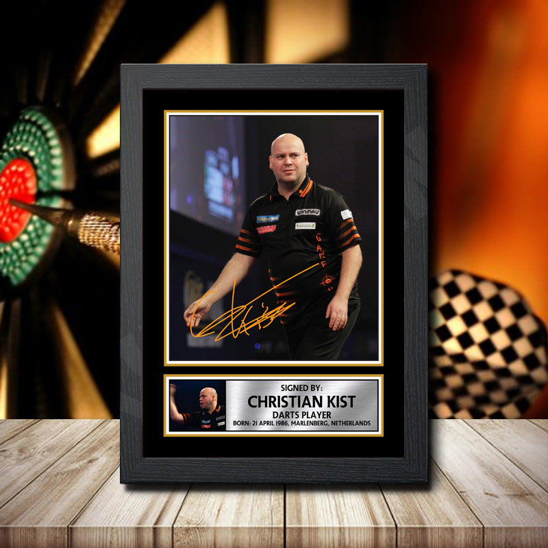 Christian Kist 2 Printed Signature Darts Star Poster Print Framed Wall Art Gift – Christian Kist 2 Printed Signature Darts Star Poster Print
