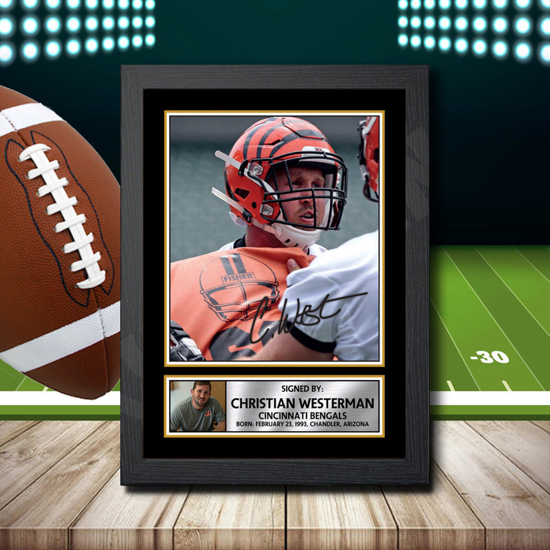 Christian Westerman – Printed Signature NFL Star Print – Christian Westerman
